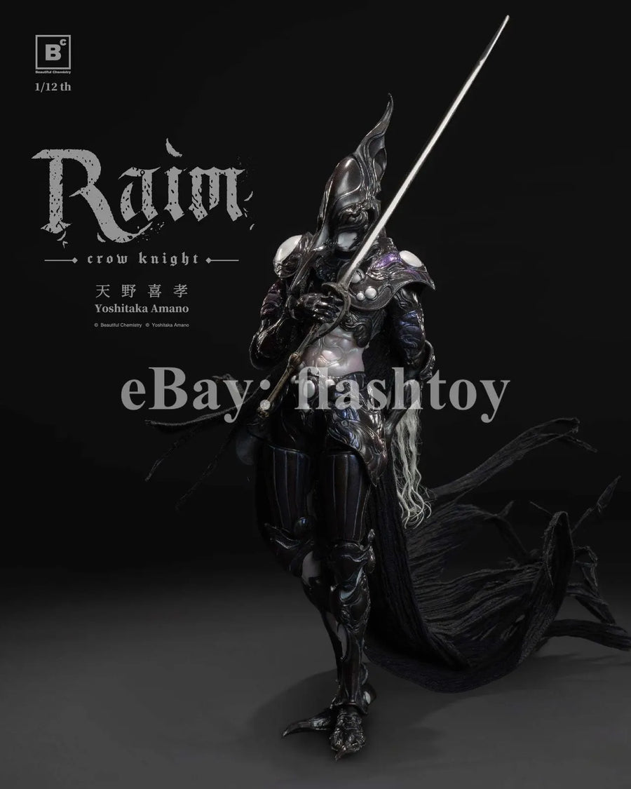 Presale BC x Yoshitaka Amano BC202517 1/12 RAIM Crow Knight Action Figure Model