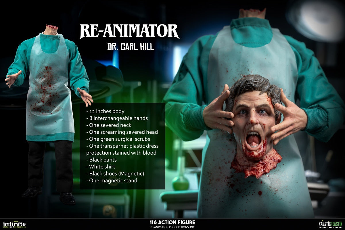 Presale Infinite 1/6 Re-Animator Doctor Carl Hill Male Action Figure Model Standard Ver.