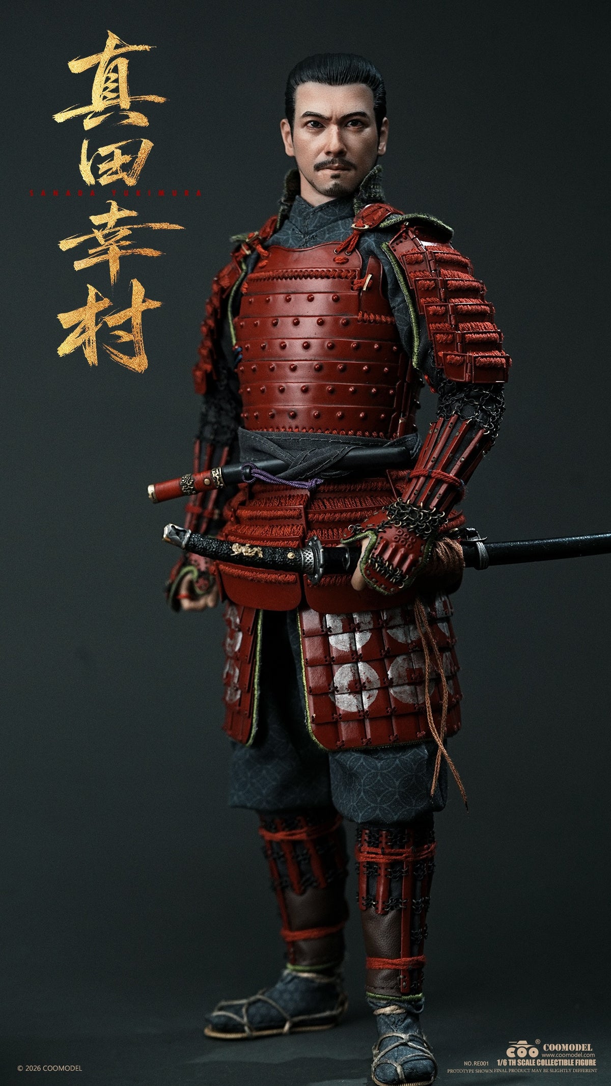 Presale COOMODEL RE001 1/6 Empire Era Sanada Yukimura Pure Copper Standard Ver.