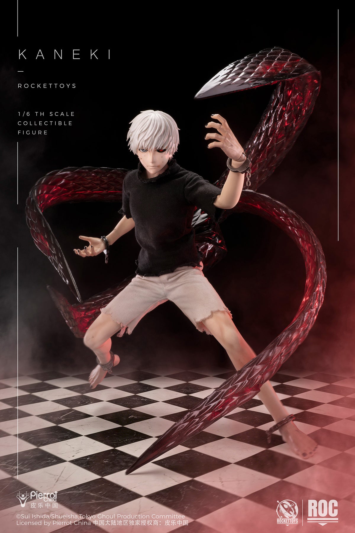Presale RocketToys ROC-024 1/6 Tokyo Ghoul Kaneki Ken Action Figure Awakened Ver