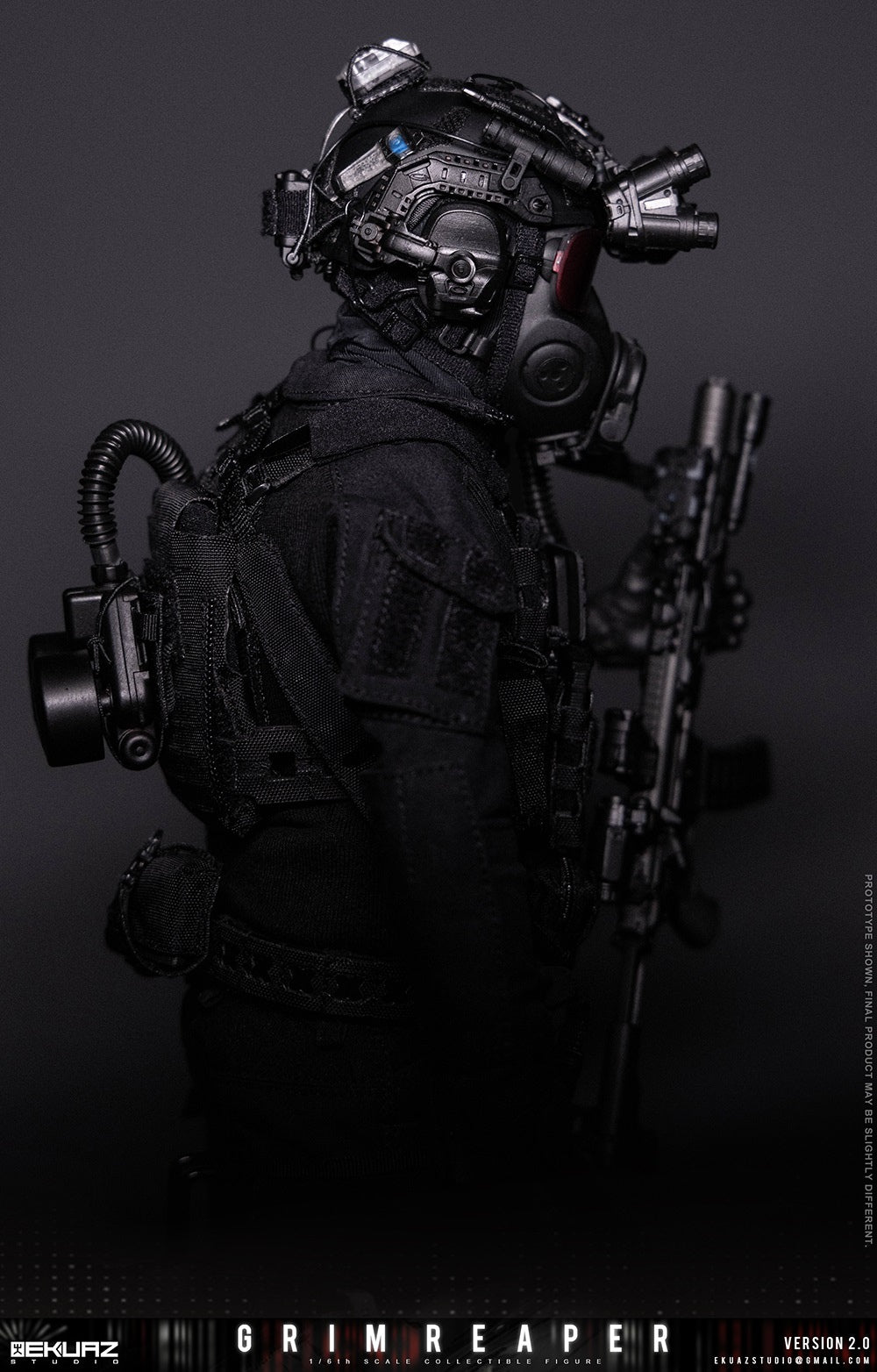 Presale EKUAZ STUDIO EKS015S 1/6 Resident Zombie Evil Crisis Reaper 2.0 Hunk Deluxe Ver.