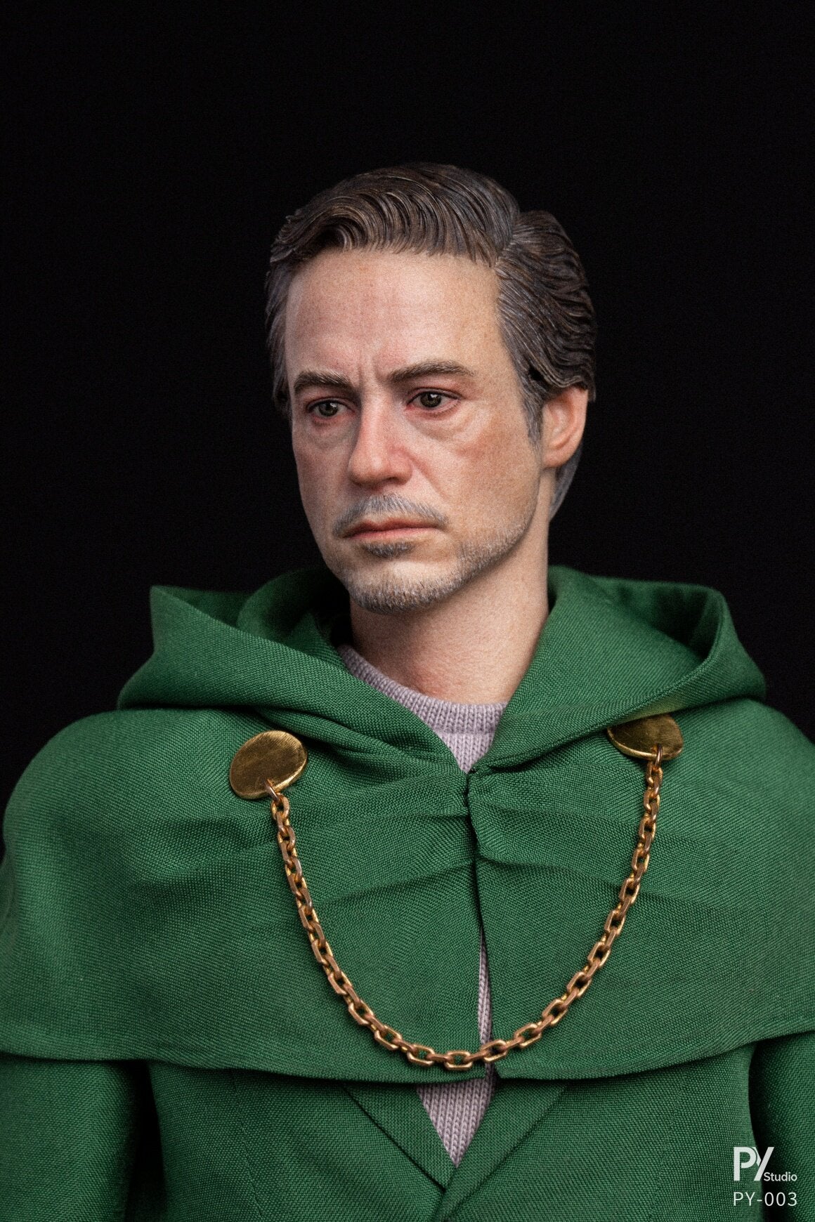 Presale PY STUDIO PY-003 1/6 Green Robed Masked Stranger Action Figure Model Toy