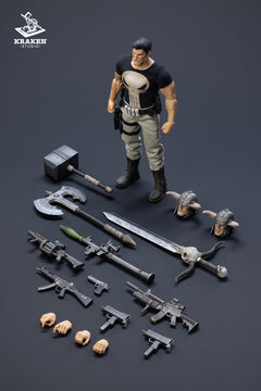 KRAKEN Studio 1/12 Punisher Frank 6" Male Action Figure Model Toy Deluxe Ver.