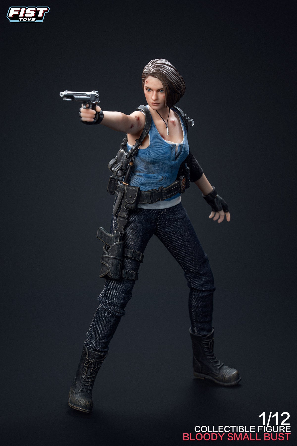 Presale Fist Toys FIST-002 1/12Resident Zombie Evil Crisis Doomsday Cop Jill Policewomen Valentine Bloody Small Bust