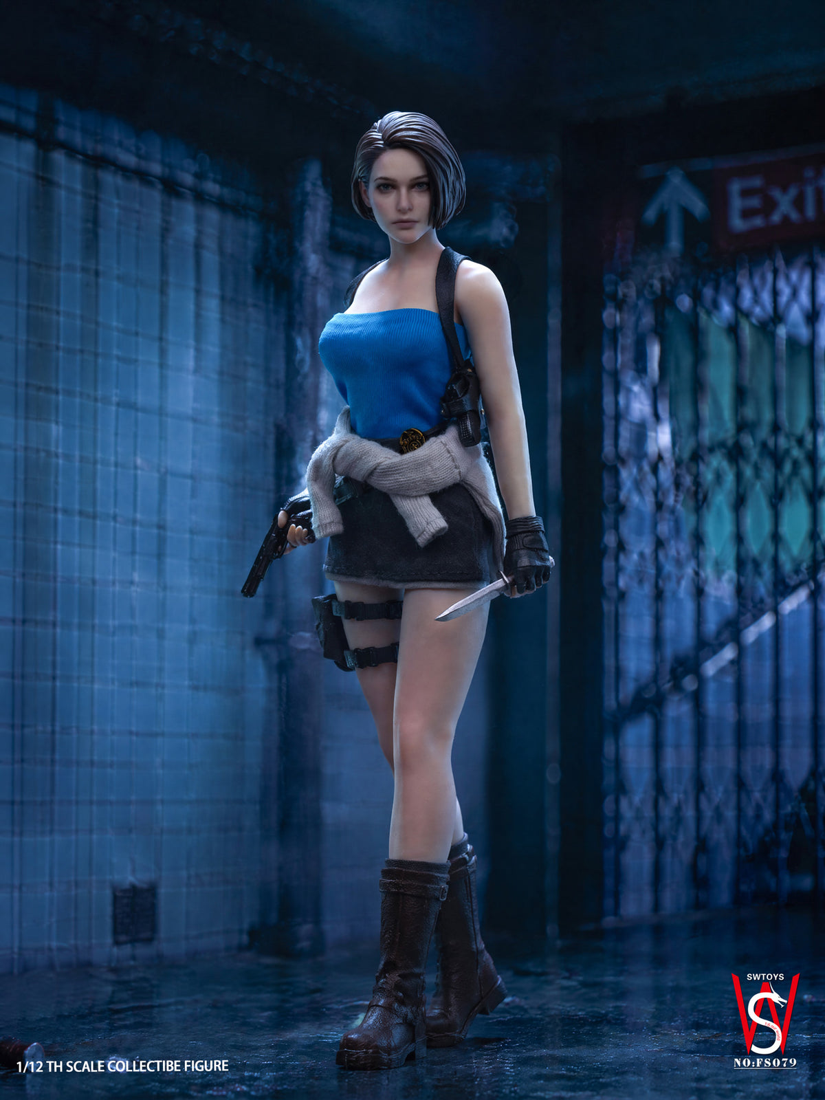 Presale SWTOYS FS079 1/12 Resident Zombie Evil Crisis Jill Valentine Female Action Figure