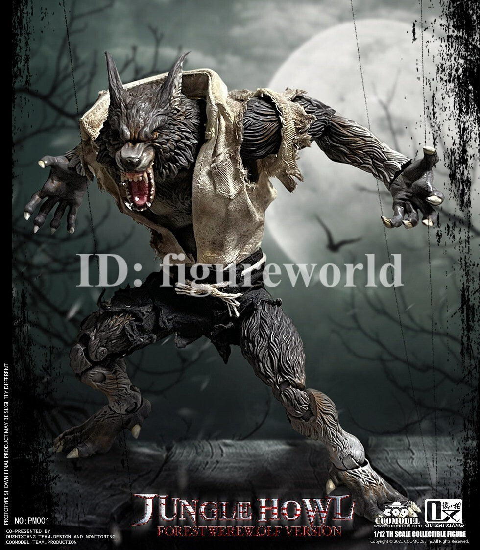 COOMODEL PM002 1/12 Palmtop Monsters Forest Werewolf Action Figure Deluxe Ver.