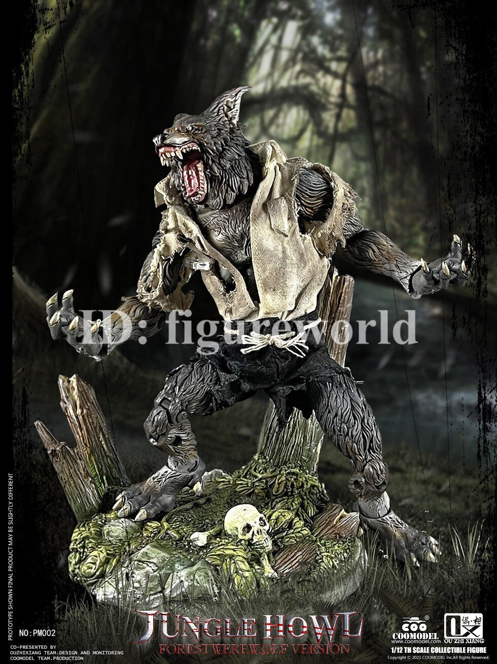 COOMODEL PM002 1/12 Palmtop Monsters Forest Werewolf Action Figure Deluxe Ver.