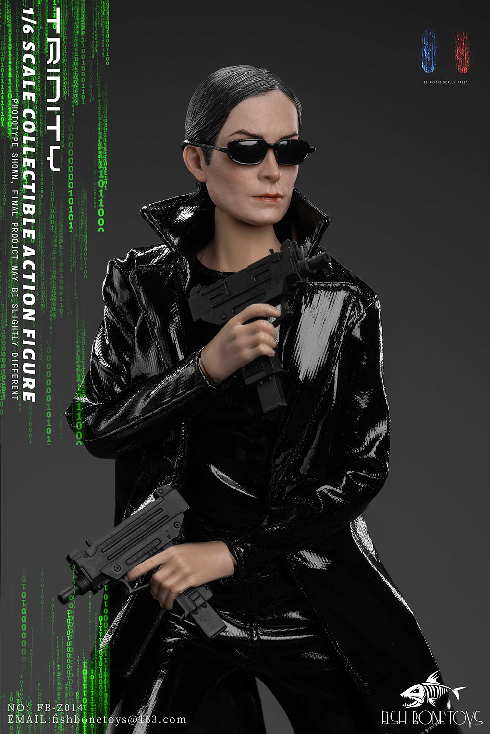 FISH BONETOYS FB-Z019 1/6 The Matrix Trinity 12" Female Action Figure Model Toy