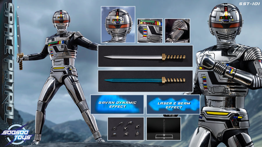 Vorbestellung Soosootoys SST-101 1/6 Space Sheriff Gavan männliche Actionfigur Modell