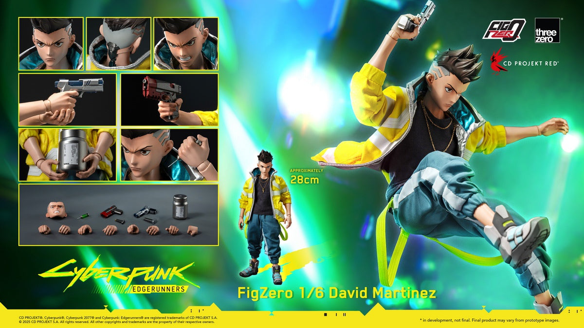 Threezero 3Z05990W0 1/6 Cyberpunk Edgerunners FigZero David Martinez Actionfigur