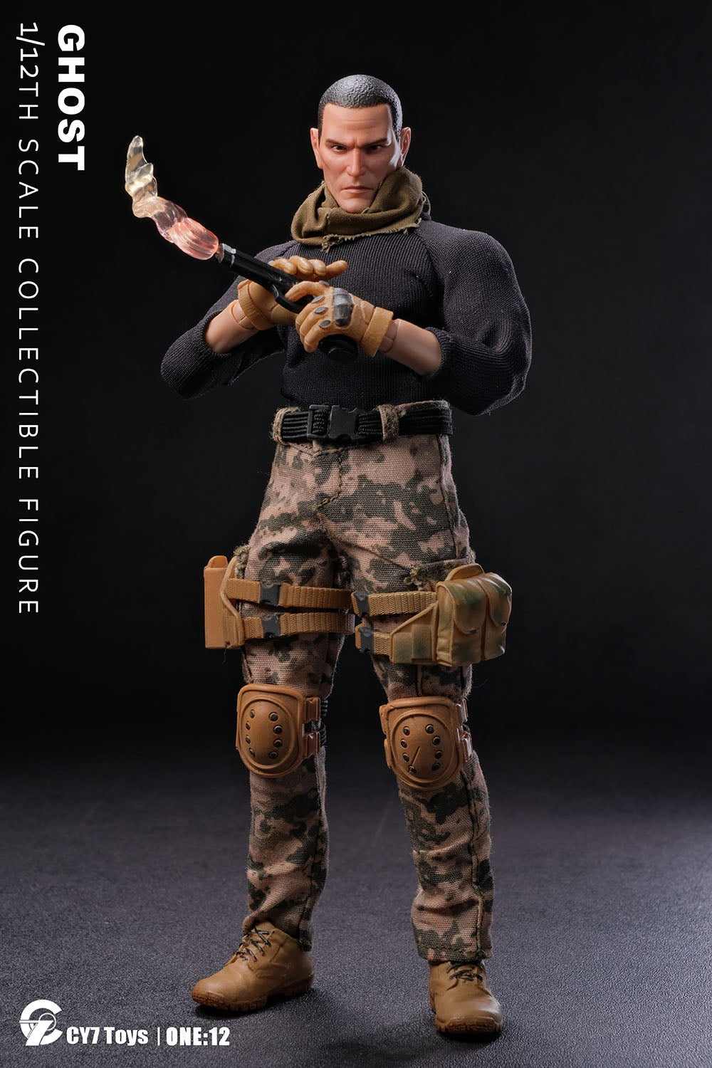 CY7-TOYS 1/12 The Ghost Male Soldier 6" Collectible Action Figure Model