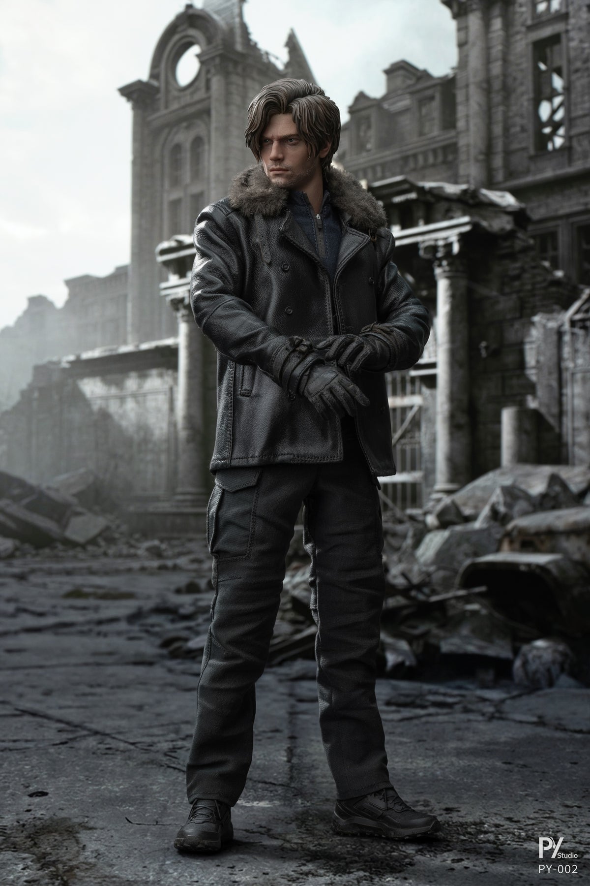 Presale PY Studio PY002 1/6 Resident Zombie Evil Crisis Agent Leon Action Figure