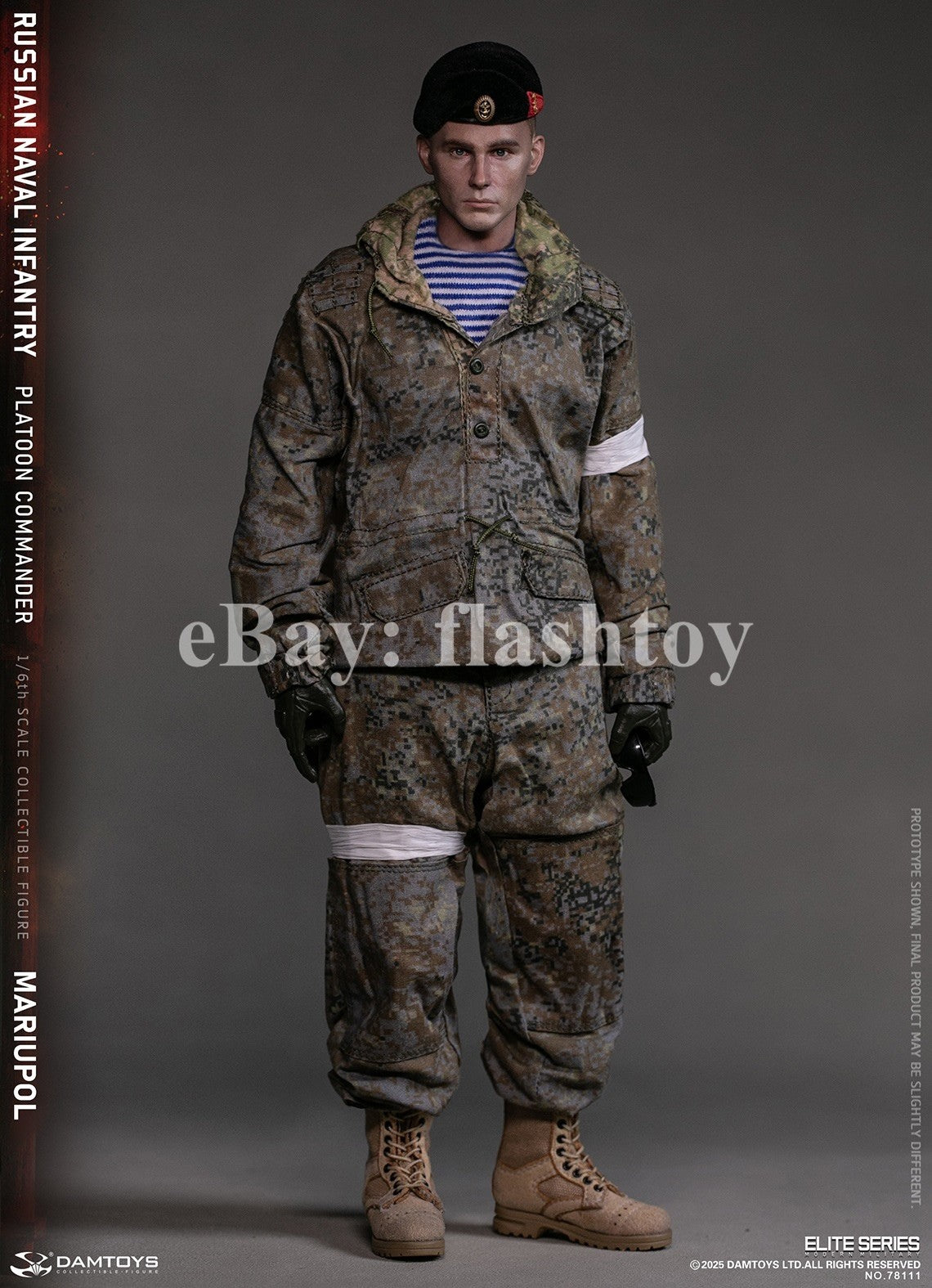 Presale DAMTOYS 78111 1/6 Russian Naval Infantry Commander Mariupol Figure Model
