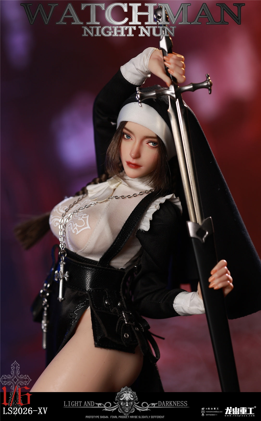 Presale Longshan LS2026-XV-B 1/6 Redemption of the Night Nun Figure Standard Ver