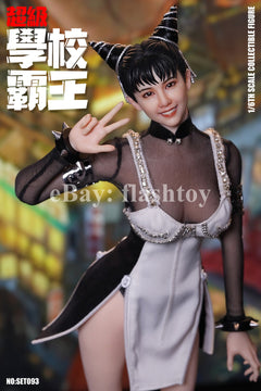 Presale SUPER DUCK SET093 1/6 Super School Bully Black & White Fighter Figure