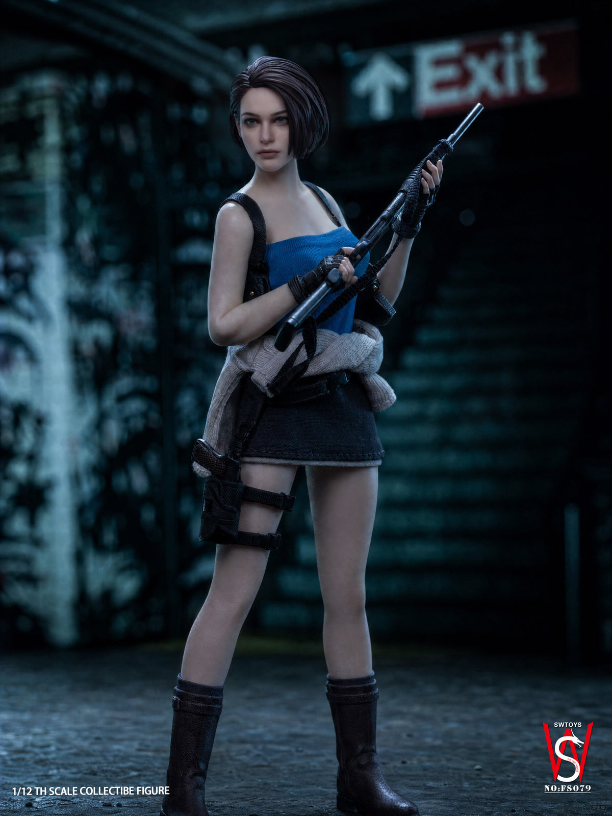 Presale SWTOYS FS079 1/12 Resident Zombie Evil Crisis Jill Valentine Female Action Figure
