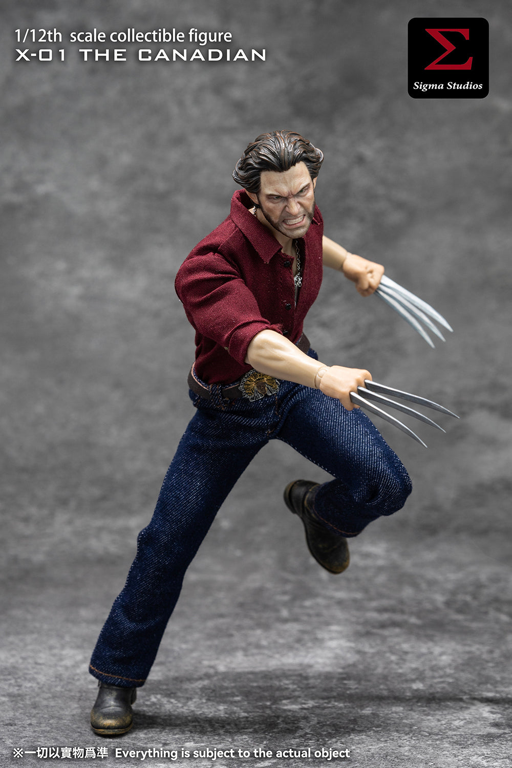Presale Sigma Toys X-01 1/12 The Canadian Logan Collectible Action Figure Model