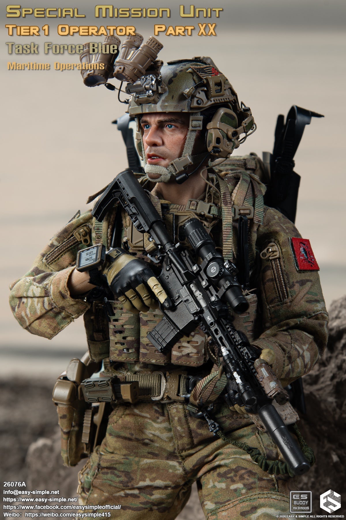 Presale Easy&Simple 26076A 1/6 Special Mission Unit Tier1 Operator Figure Toy