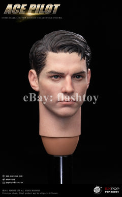 Presale POPTOYS EX061 1/6 ACE Pilot Mitchell The Gun Action Figure Flying Suit