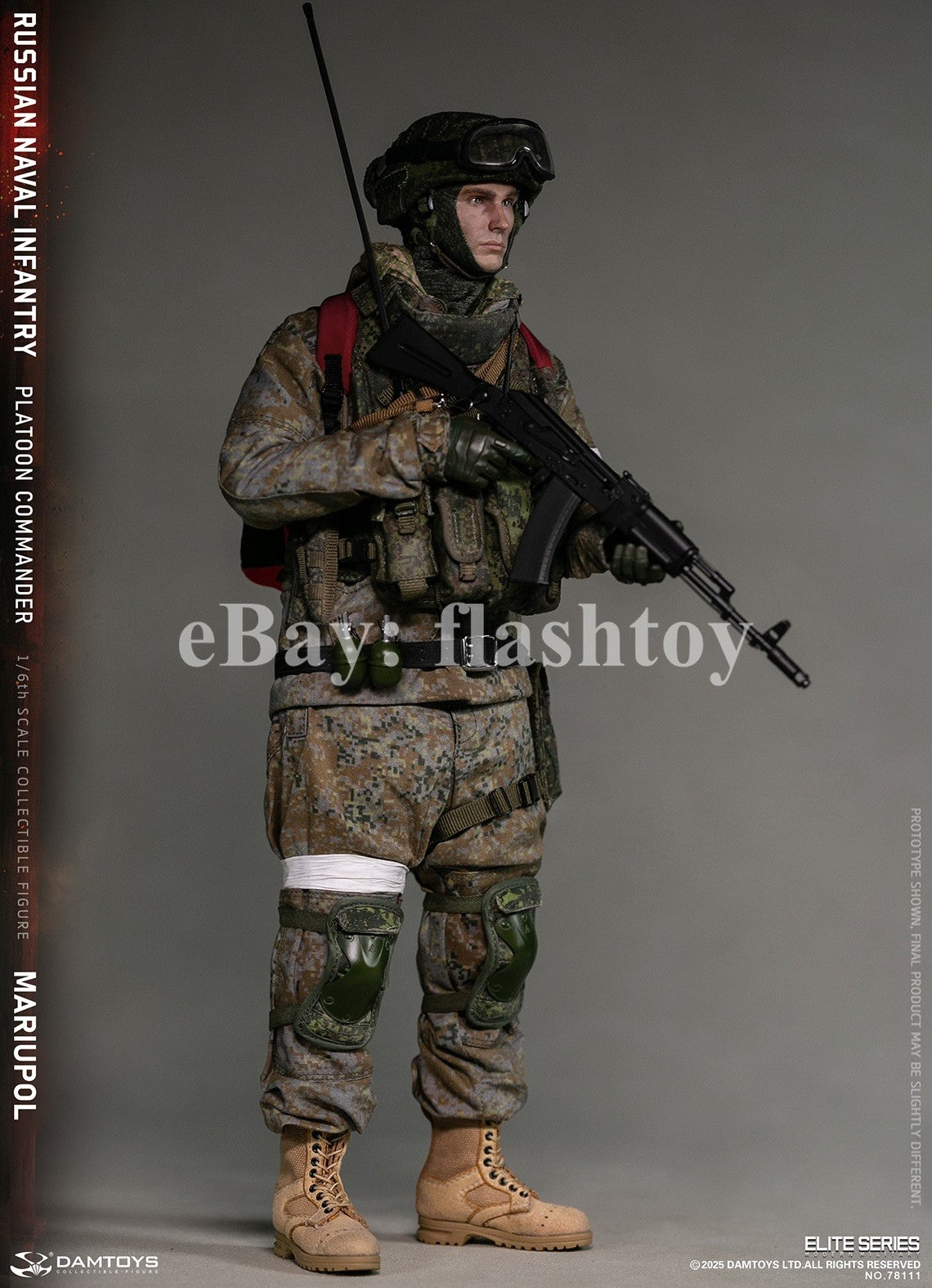 Presale DAMTOYS 78111 1/6 Russian Naval Infantry Commander Mariupol Figure Model