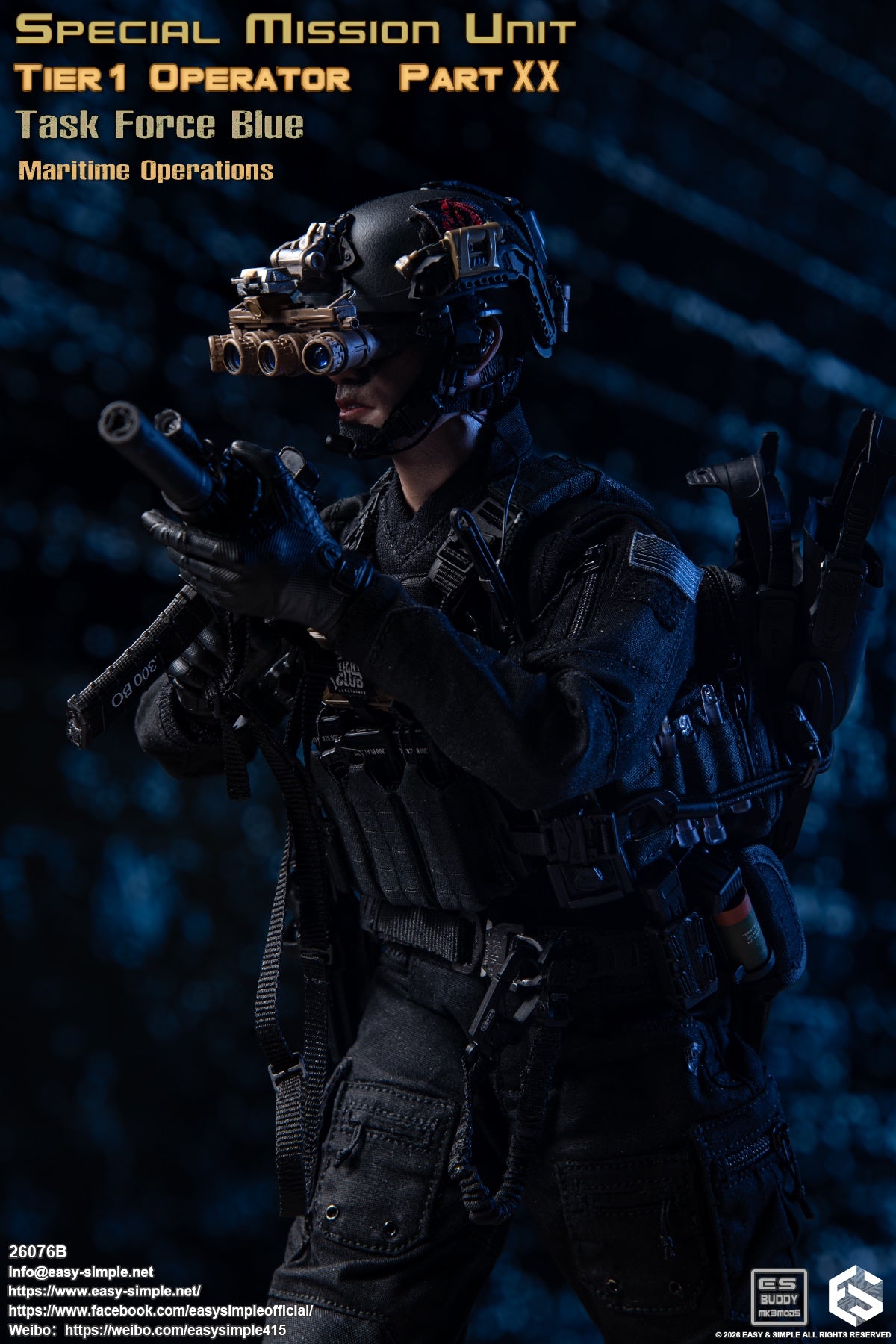 Presale Easy&Simple 26076B 1/6 Special Mission Unit Tier1 Operator Action Figure