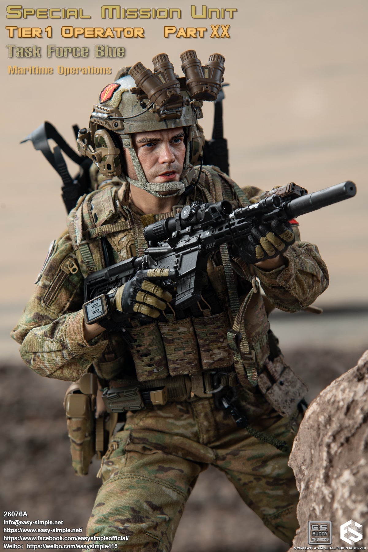 Presale Easy&Simple 26076A 1/6 Special Mission Unit Tier1 Operator Figure Toy