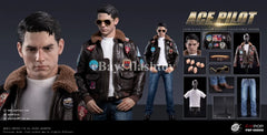 Presale POPTOYS EX059 1/6 ACE Pilot Mitchell The Gun Action Figure Jacket Ver.