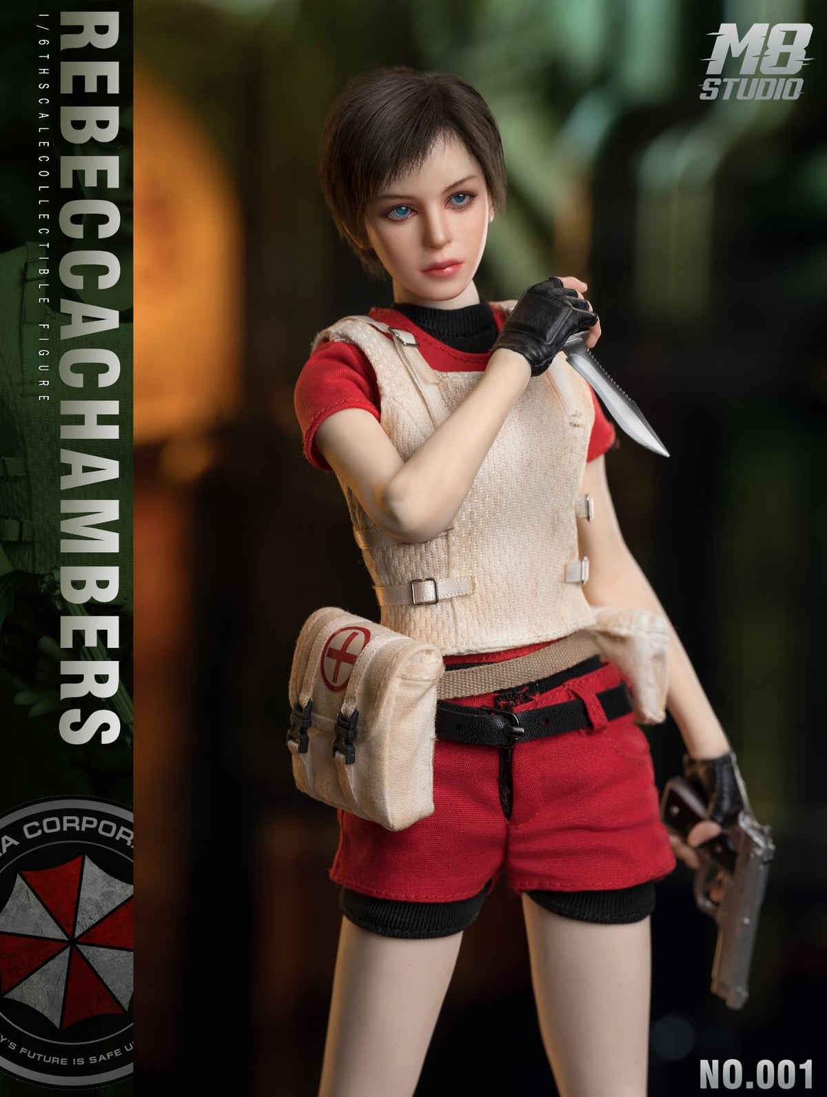 Presale M8 STUDIO No.001 1/6 Resident Zombie Evil Crisis Rebecca Action Figure