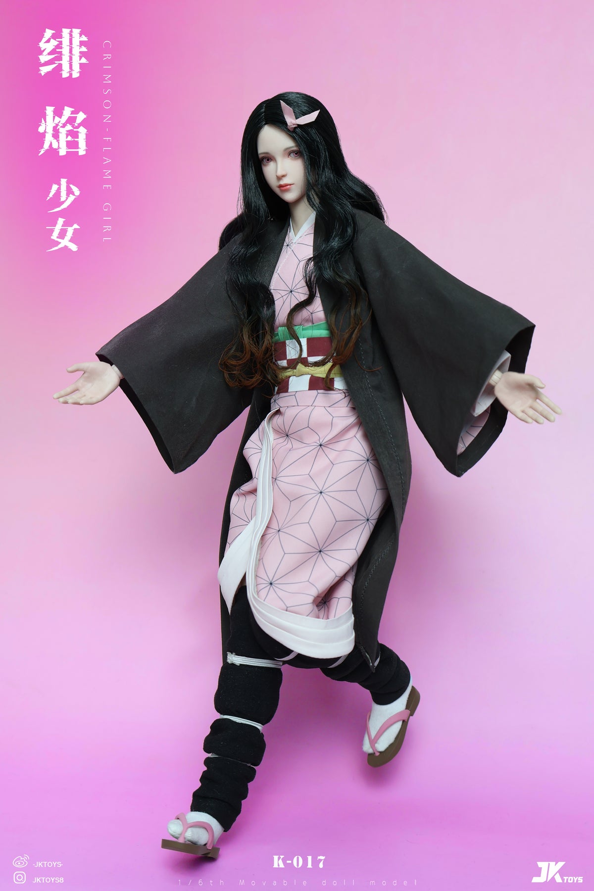 Presale JKTOYS K-017 1/6 Demon Kamado Nezuko Slayer Cosplay Action Figure Model