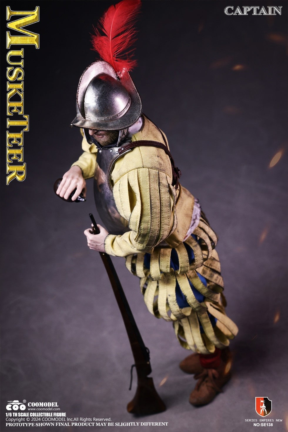 COOMODEL SE138 1/6 Spanish Conquistador Musketeer Sergeant Action Figure Model