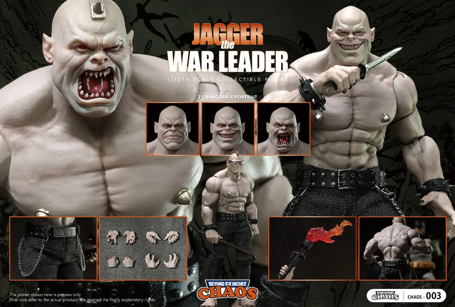 CHAOS-003 1/12 Jagger der Kriegsanführer Sammler-Actionfigur Modellspielzeug