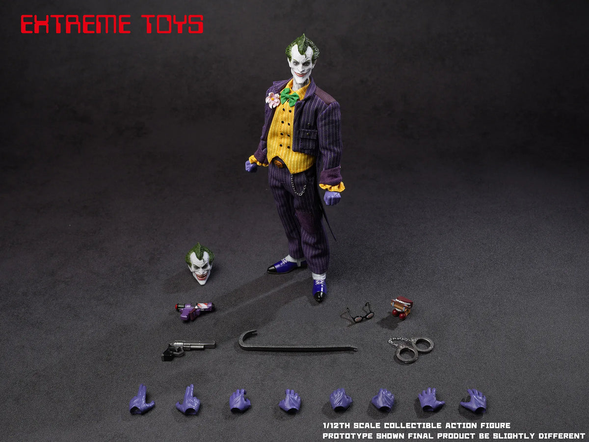 Presale EXTREME TOYS EX003V2 1/12 Arkham Knight Joker Male Action Figure Model