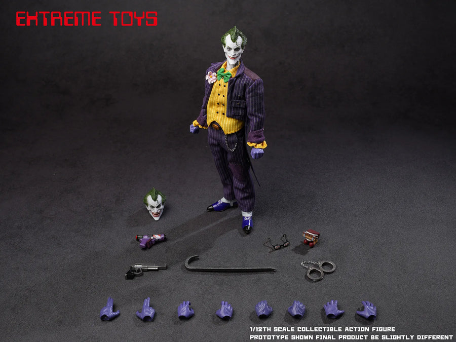 Presale EXTREME TOYS EX003V2 1/12 Arkham Knight Joker Male Action Figure Model