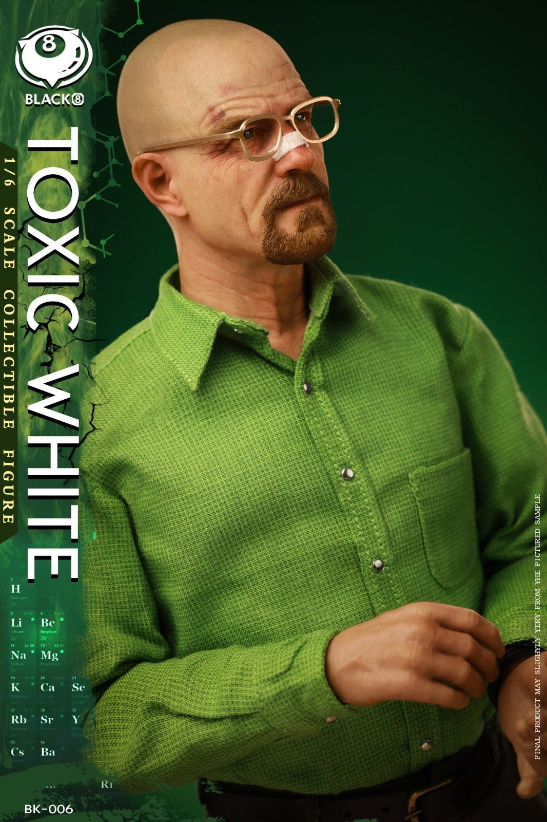 Black 8 Toys BK-006 1/6 Breaking Toxic Mr.White The Bad Action Figure Model Toy