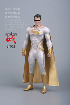 Combat Suit Studio SN03 1/6 White Gold Super Man Suit Set for Jor-El