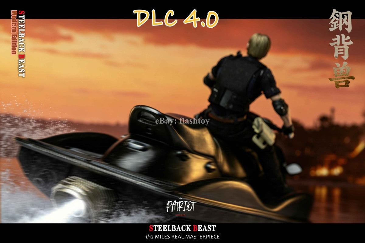 Presale Patriot Studio 1/12 DLC 4.0 Motorboat Steelback Beast RPD Officer Leon