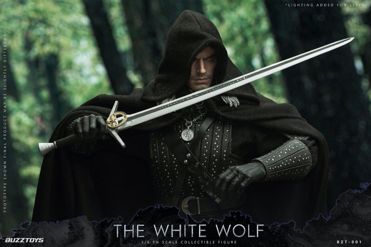 BUZZTOYS BUZ001 1/6 The Witcher The White Wolf Geralt Henry 12" Action Figure