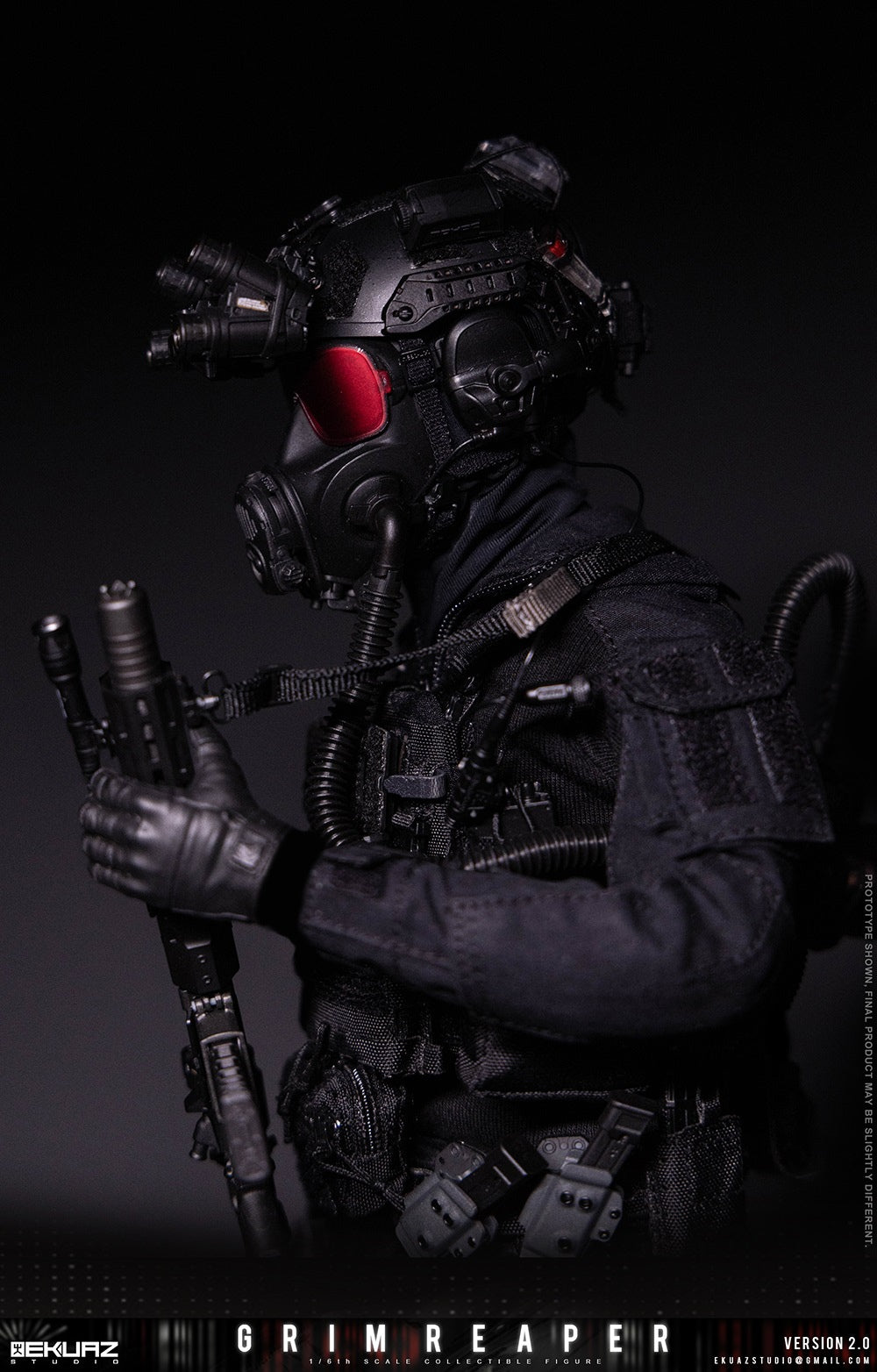 Presale EKUAZ STUDIO EKS015S 1/6 Resident Zombie Evil Crisis Reaper 2.0 Hunk Deluxe Ver.
