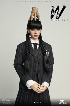 JKTOYS K-010 1/6 Shadow Raven Maiden Addams Female Action Figure Model Toy