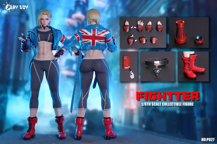 PLAY TOY P027 1/6 Street Girl the Fighter 6 Cammy weibliche Actionfigur Modellspielzeug