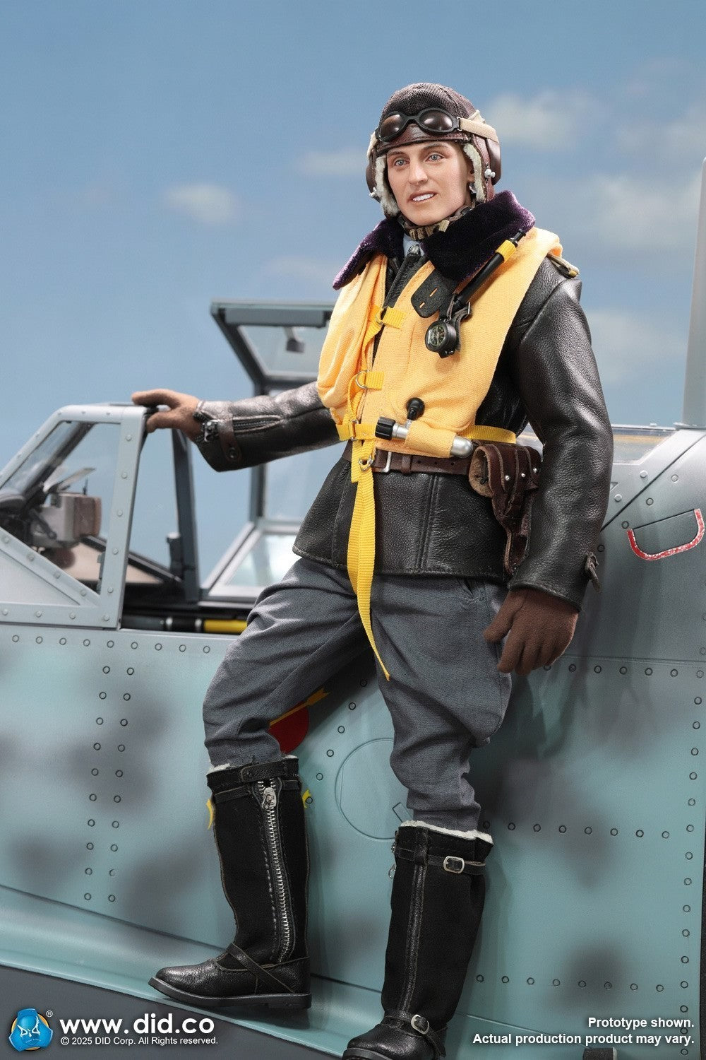 DID D80190 1/6 WWII German Luftwaffe Ace Pilot Erich Hartmann Action Figure Toy