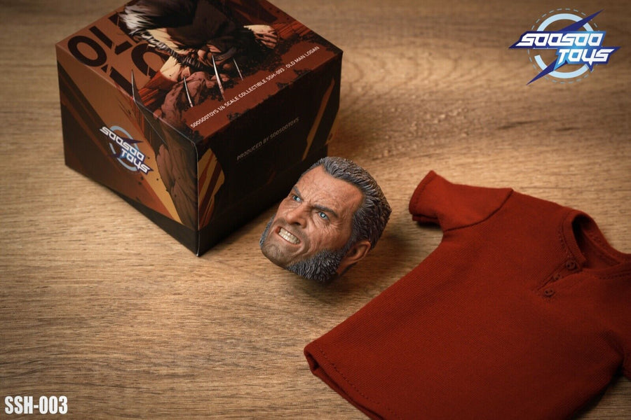 SOOSOOTOYS SSH-003 1/6 X-Men Wolverine Old Logan Kopfmodell passend für 12" Figuren-Körper