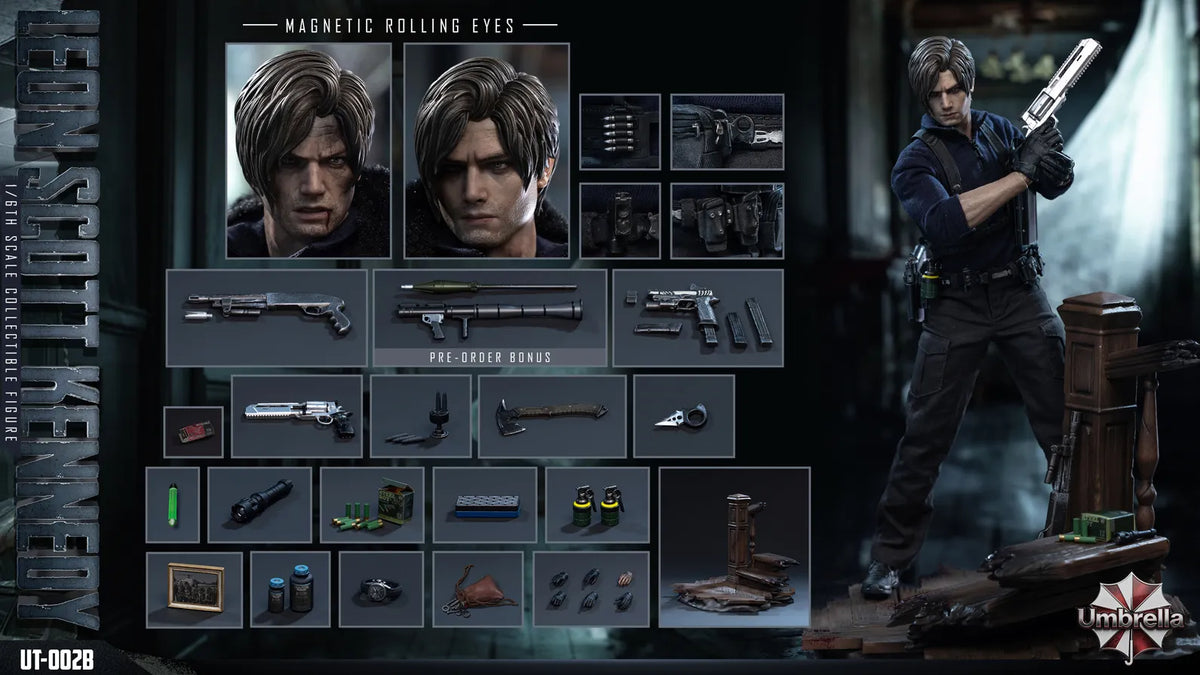 Presale Umbrella UT-002B 1/6 Resident Zombie Evil Crisis Leon Male Action Figure