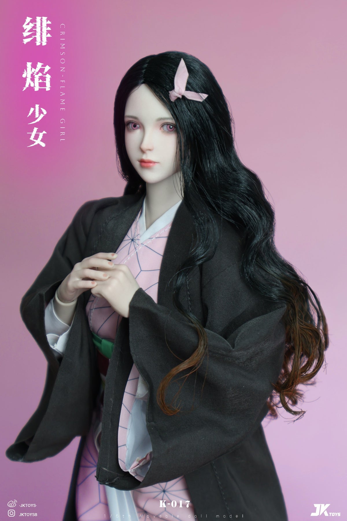 Presale JKTOYS K-017 1/6 Demon Kamado Nezuko Slayer Cosplay Action Figure Model