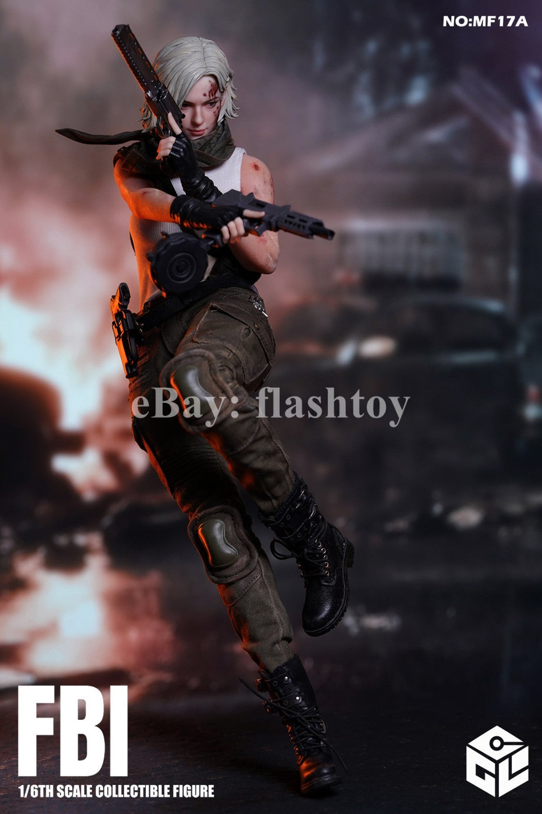 Presale CGL MF17A 1/6 Investigative Reporter Grace Action Figure Battle Damaged
