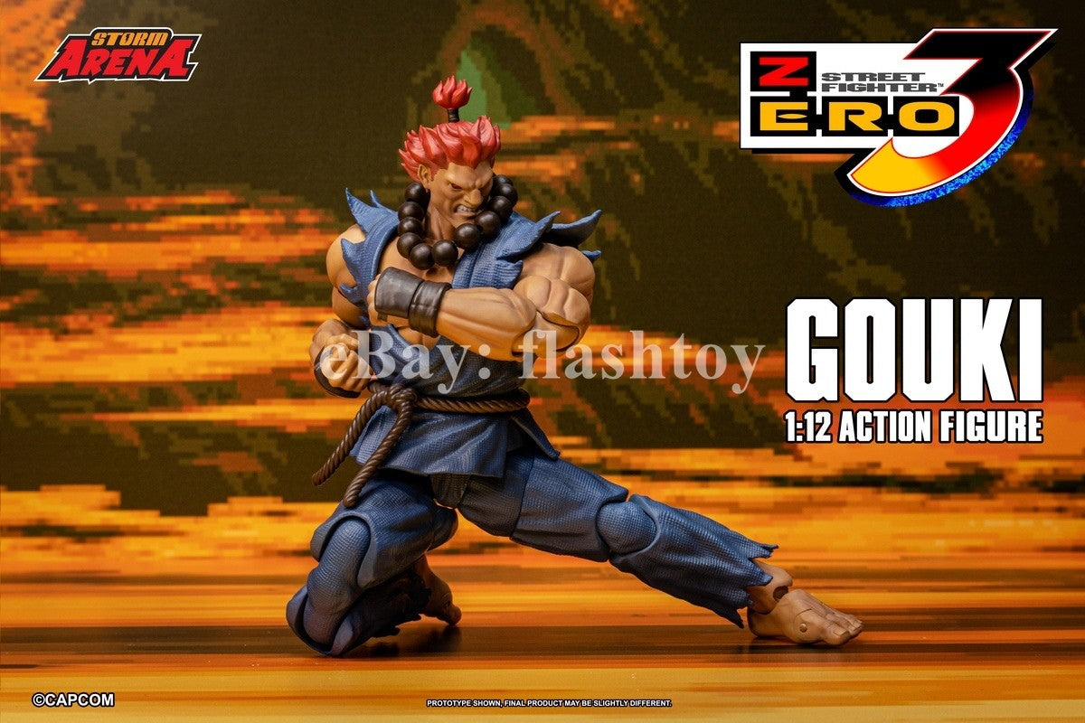 Presale STORM ARENA SFSA07 1/12 Street Fighter Zero 3 Gouki Action Figure Model