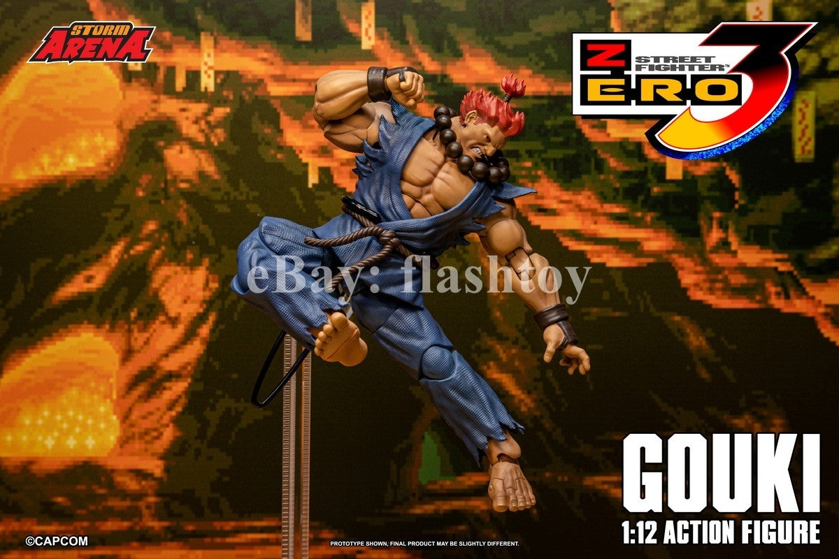 Presale STORM ARENA SFSA07 1/12 Street Fighter Zero 3 Gouki Action Figure Model