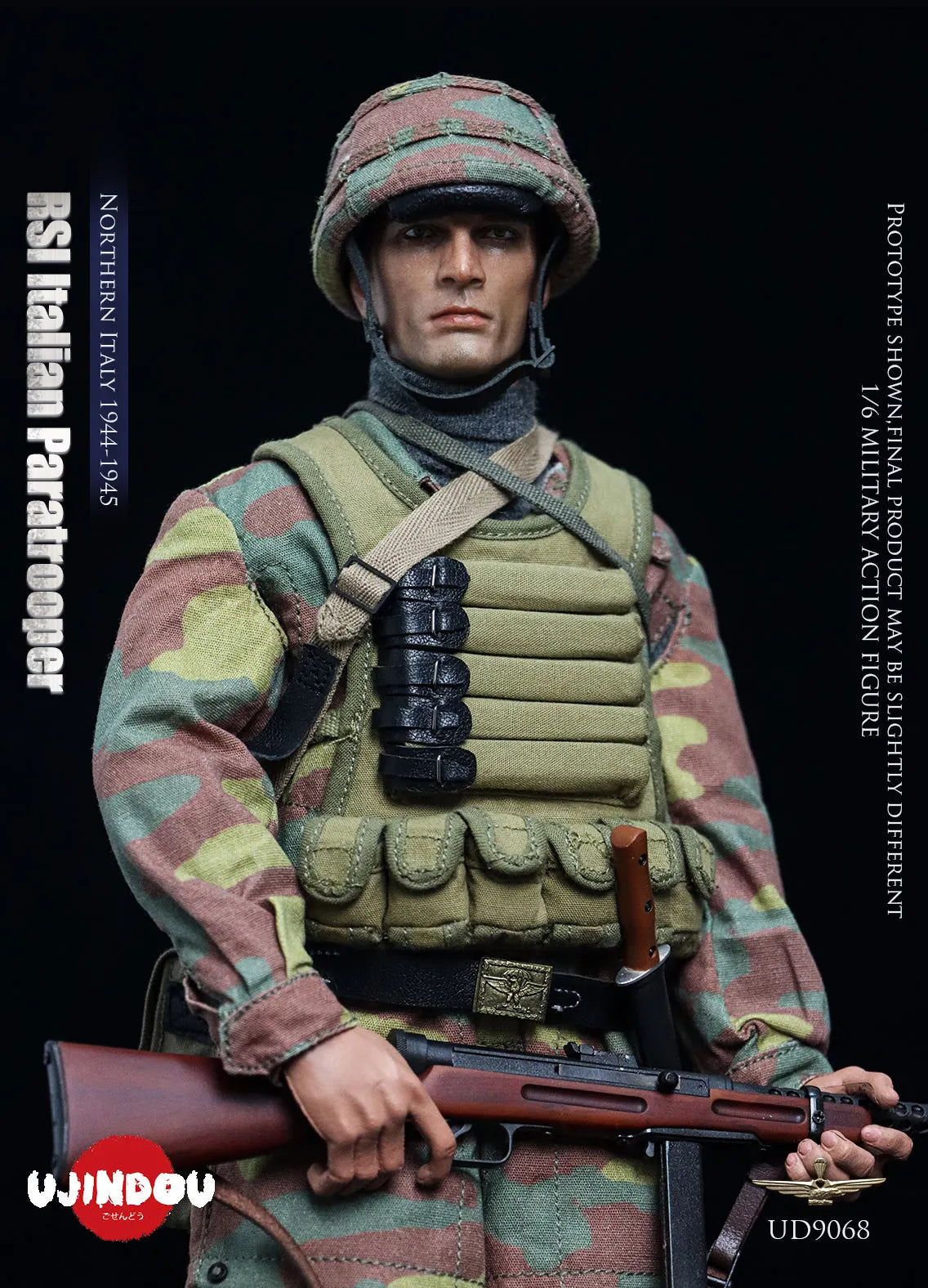 Presale UJINDOU UD9068 1/6 RSI Italian Paratrooper Northern Italy Action Figure