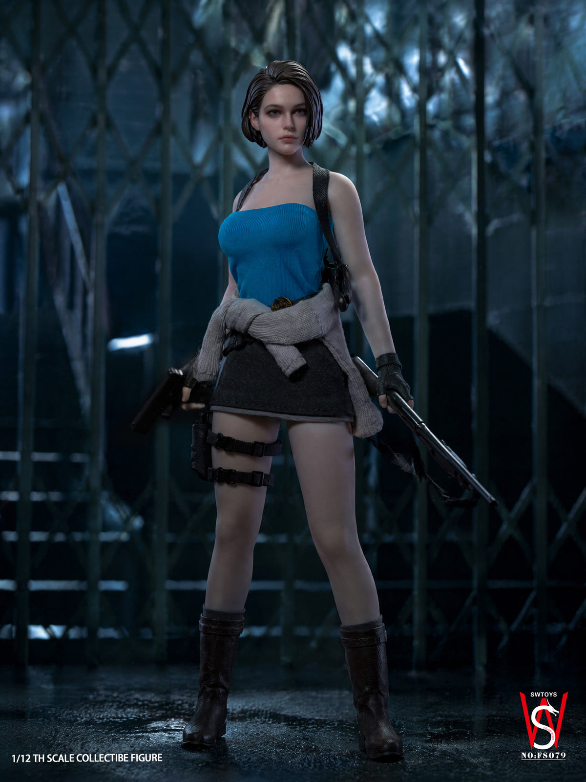 Presale SWTOYS FS079 1/12 Resident Zombie Evil Crisis Jill Valentine Female Action Figure