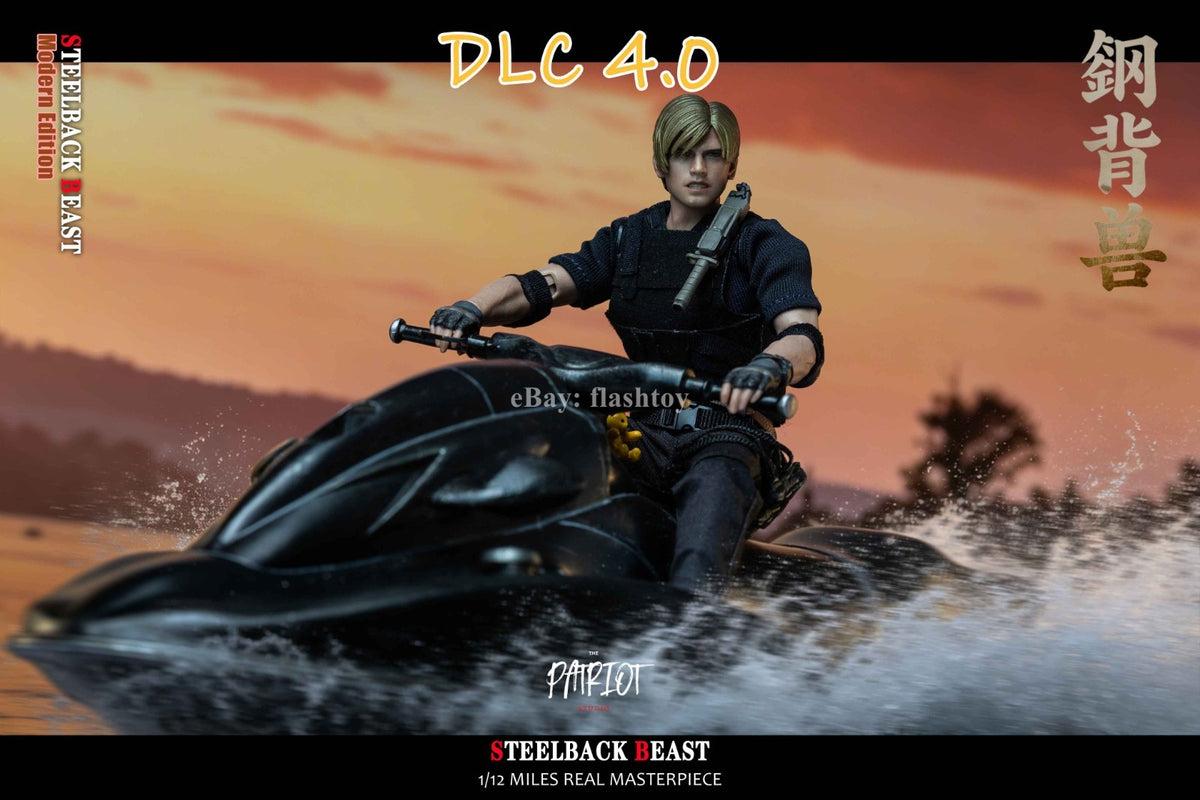 Presale Patriot Studio 1/12 DLC 4.0 Motorboat Steelback Beast RPD Officer Leon